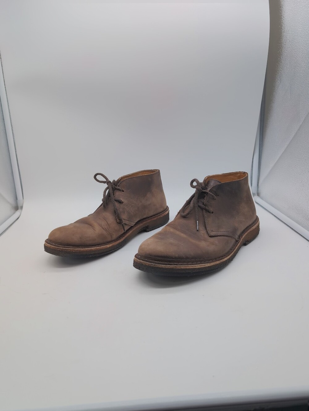 Astorflex Leather Chukka Desert Boots Brown Made in Italy EU 43 US 10